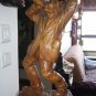 Csorvássy István Drunk Man Wooden Figurine Museum Quality Signed XXL Rarest 20"