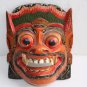 Wooden Mask Hand Carved Vintage Collectible Home Decoration Wood Made Rare Super