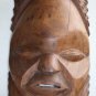 Wooden Mask Hand Carved Vintage Collectible Home Decoration Wood Made Rare Super