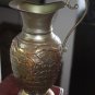 Old Vintage Islamic Brass Vase Pitcher with Grape Collector Home Bar Decoration