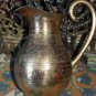 Old Vintage Islamic Brass Vase Pitcher from India Collector Home Bar Decoration