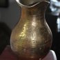 Old Vintage Islamic Brass Vase Pitcher from India Collector Home Bar Decoration
