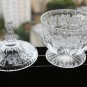 Vintage Hand Cut Lead Crystal Glass Candy Bowl & Lid 6" Excellent Home Decor