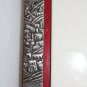 Vintage Israel Jerusalem Cutting Board Ceramic Wood and Metal Collectible Item