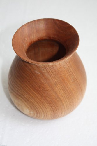 Gorgeous Wooden Bowl Unusual Shape Signed Gadi Ronen 2006 Rare Home Bar Decor