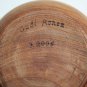 Gorgeous Wooden Bowl Unusual Shape Signed Gadi Ronen 2006 Rare Home Bar Decor