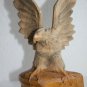 Soviet USSR Russian Vintage Wooden Statue Figurine Eagle 8" Collectible Home Dec