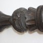 Antique Hand Crafted Wooden Vase Candlestick Candle Holder Home Bar Decoration