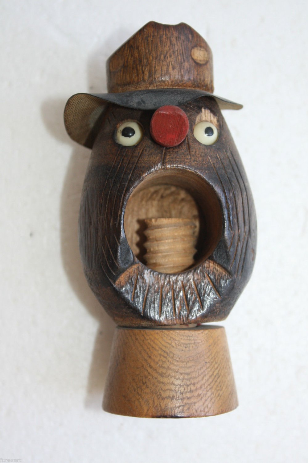 Antique Hand Crafted Wooden Figurine Nut Cracker Collectible Item