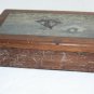 Old Antique Pick Me Up Wooden Box Hand Painted Oil on Wood Signed 1924 Rarest