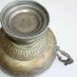 Antique Brass Copper Planter Islamic Signed Middle East Bronze Handle Hammered