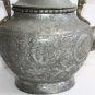 Large 13&acirc;�� Antique Persian Hand Forged Kettle Pot Isfahan Ornate 1800&acirc;��s Tinned