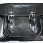 Vintage Genuine Leather Bag Messenger Travel Case Briefcase Handbag Belt Buckle