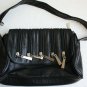 Vintage Genuine Leather Bag Messenger Travel Case Briefcase Handbag Belt Buckle