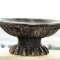 Old Primitive Antique Wooden Trencher Dough Bowl Hewn Carved Wood Hand Crafted !