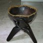 Old Primitive Antique Wooden Trencher Dough Bowl Hewn Carved Wood Rustic Chapati
