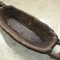 Old Primitive Antique Wooden Trencher Dough Bowl Hewn Carved Wood Rustic Chapati