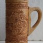 Handmade Birch Bark Beer Stein Wooden Mug Cup 7" Home Bar Decor