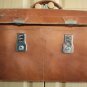 Old Antique Genuine Thick Leather Briefcase Men Business Bag Messenger Chanes