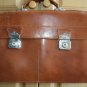 Old Antique Genuine Thick Leather Briefcase Men Business Bag Messenger Chanes