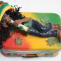Rasta Jamaican Ganja Man With Box Resin Figurine Painted Collectible Smoke Joint