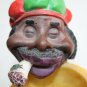 Rasta Jamaican Ganja Man With Ashtray Resin Figurine Smoking Marijuana Joint