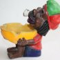 Rasta Jamaican Ganja Man With Ashtray Resin Figurine Smoking Marijuana Joint
