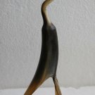 Vintage Carved Crane Bird from Natural Horn Collectible Home Decor