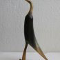 Vintage Carved Crane Bird from Natural Horn Collectible Home Decor
