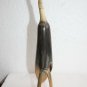 Vintage Carved Crane Bird from Natural Horn Collectible Home Decor
