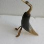 Vintage Carved Crane Bird from Natural Horn Collectible Home Decor