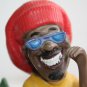 Rasta Jamaican Ganja Man With Ashtray Resin Figurine Painted Collectible