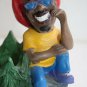 Rasta Jamaican Ganja Man With Ashtray Resin Figurine Painted Collectible