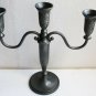 Vintage 3 Arm Metal Candlestick Candle Holder from Israel Jerusalem Holy Land 12