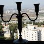 Vintage 3 Arm Metal Candlestick Candle Holder from Israel Jerusalem Holy Land 12