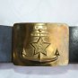 2 Original Soviet Russian Military Soldier Army Belt and Buckle Uniform + Navy