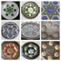 Passover Seder Plate Tray Matzo Brass Bronze Silver Enamel Pesach Kosher Judaica