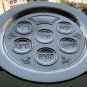 Passover Seder Plate Tray Matzo Brass Bronze Silver Enamel Pesach Kosher Judaica