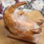 Old Antique Hand Carved Wooden Animal Heads Mounted on Panel Wall Hanging Rare