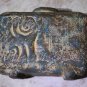 Antique Artefact Pre-Columbian or Persian Rectangular Clay Terracotta Vase Bottl