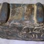 Antique Artefact Pre-Columbian or Persian Rectangular Clay Terracotta Vase Bottl