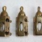 3 x Torah Scroll Case with Brass Chanuka Menorah Decorations Dragees Jais Paris