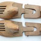 Pair of Old Antique Wooden Shoe Last Form Size 41 Shoemakers Tool Wood Collector