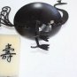 Old Vintage Metal Iron Bird Shaped Candle Holder with Candle Collectible Decor