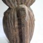 Hard & Heavy Wood Head Ashtray Handled Mahogany Tree Collectible Home Bar Decor