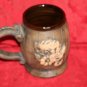 Vintage Ceramic Pottery Beer Cup Mug Tankard Stein with Small Dragon Rare 22cm