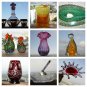 Vintage Murano Bohemia Hand Blown Crystal Glass Bowl Vase Decanter Ashtray Decor