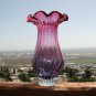 Vintage Murano Bohemia Hand Blown Crystal Glass Bowl Vase Decanter Ashtray Decor
