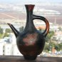 Antique African Ethiopian Tribal Primitive Clay Pottery Terracotta Pot Jebena 9"