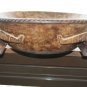 Old Primitive Vintage Wooden Trencher Dough Bowl Basket Hewn Carved Wood Rustic